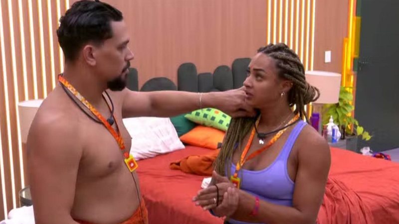 Vinicius e Aline no BBB 25 - Foto: Reprodução / Globo