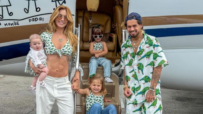 Virginia Fonseca, Zé Felipe e os filhos, Maria Alice, Maria Flor e José Leonardo - Foto: Reprodução / Instagram