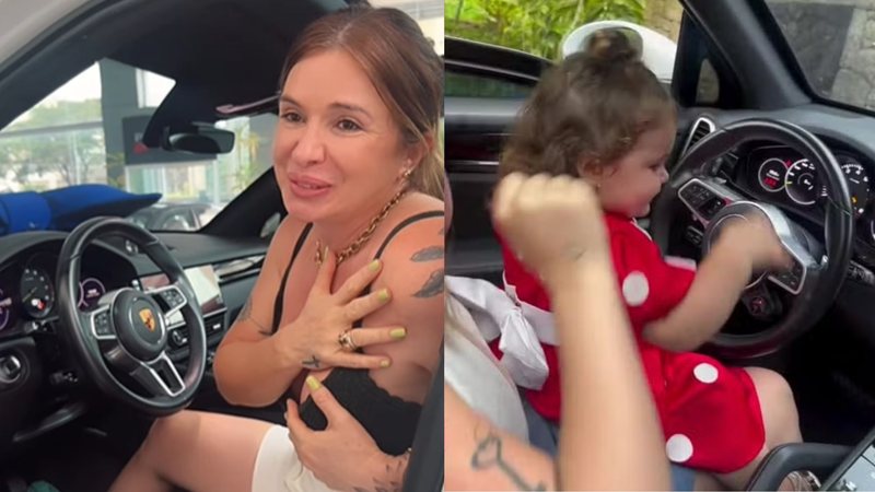 Lua Di Felice, de um ano, presenteia a avó com carro luxuoso - Foto: Reprodução/Instagram