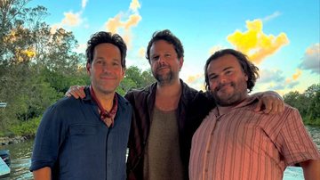 Selton Mello com Paul Rudd e Jack Black - Foto: Reprodução / Instagram