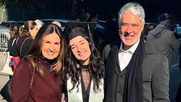 Fátima Bernardes, Laura Bonemer e William Bonner - Foto: Reprodução / Instagram