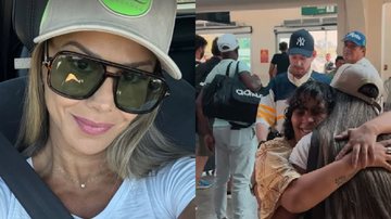 Viviane Araujo é recebida pelos fãs ao desembarcar em São Paulo - Foto: Reprodução/Instagram