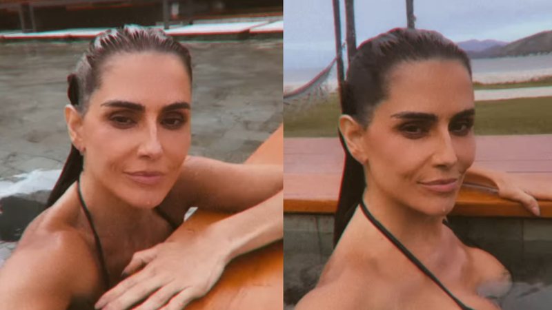 Deborah Secco curte dia de piscina no Rio de Janeiro nesta segunda-feira, 7 - Foto: Reprodução/Instagram