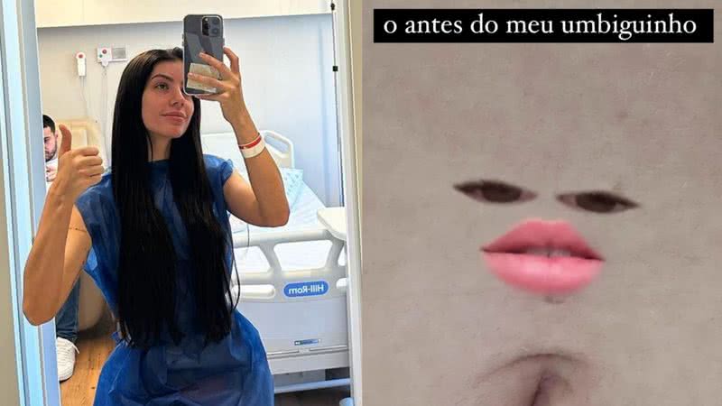 Maria Lina explicou cirurgia plástica em umbigo - Reprodução Instagram