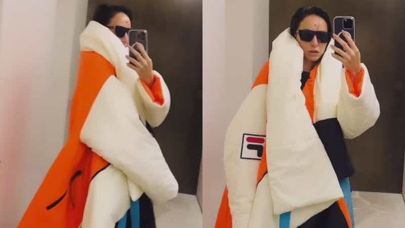 Casaco extravagante de Sabrina Sato chamou atenção em look diferentão da apresentadora - Reprodução Instagram