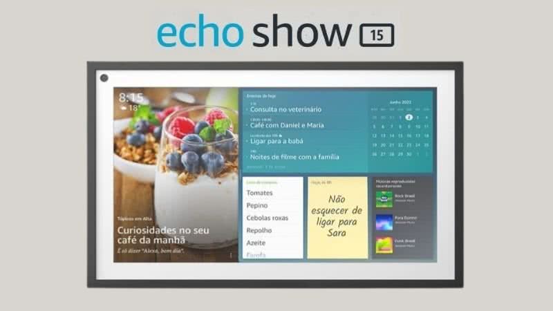 Conheça as vantagens do Echo Show 15 - Reprodução/Amazon