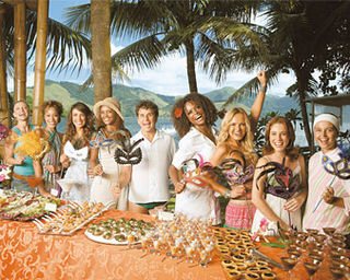 Vanessa Bueno, Janaína Lince, Janaína Barbosa, Isabel Fillardis, Marcos Frota, Adriana Bombom, Eliana, Juliana Baroni e a chef Sabrina Mahler em tarde multicultural