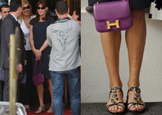 Carla Bruni na porta do Copacabana Palace - Andre Freitas/AgNews e AFP PHOTO/Gerard Cerles-Pool