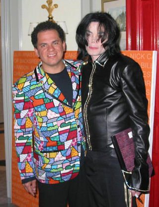 Romero Britto e Michael Jackson - Divulgação