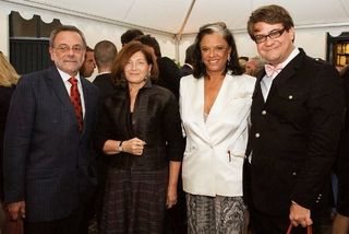 Mme. Lagardère e o embaixador José Maurício Bustani e sua mulher, Janine, e Bruno Astuto. - ÁLVARO TEIXEIRA