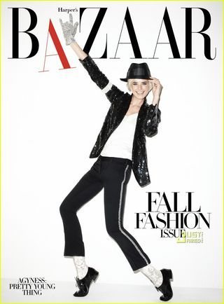 Agyness Deyn homenageia o cantor Michael Jackson na edição de setembro da revista Harper's Bazar - Reprodução