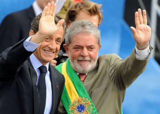 Nicolas Sarkozy e o presidente Luiz Inácio Lula da Silva - Agência Brasil