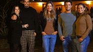 Andressa Carvalho, o noivo, Jean, Cicarelli, Mario e a mulher, Juliana Camatti, se divertem na sessão vip do Winter Festival, em Gramado. - CADU PILOTTO, MARTIN GURFEIN E VIVIAN FERNANDEZ