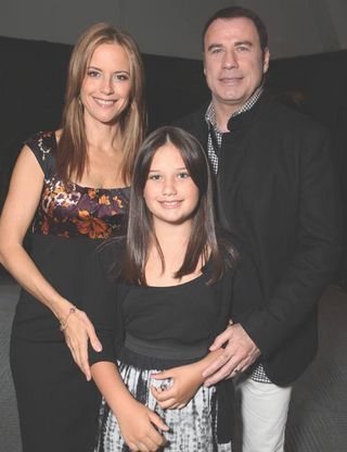 John Travolta, Kelly Preston e a filha, Ella Bleu - Reprodução