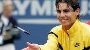 Mesmo derrotado nas semifinais por Del Potro, Rafael Nadal mostra simpatia.