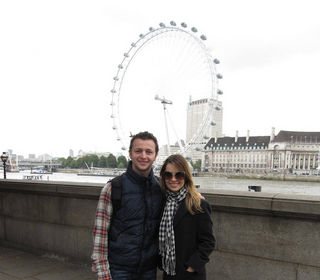 Lucas Lima e Sandy em Londres - Reprodução