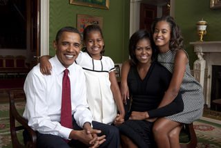 Barack Obama com a família - Annie Leibovitz/White House Photo