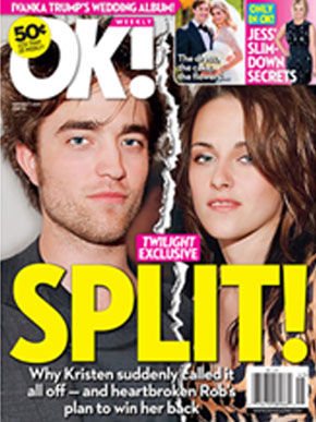 Segundo a revista OK! Magazine, o casal Robert Pattinson e Kristen Stewart terminaram o namoro - Reprodução