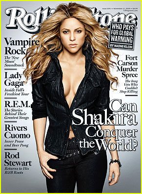 Shakira na capa da revista Rolling Stone - Reprodução / Just Jared