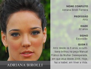 Perfil Vip Adriana Birolli