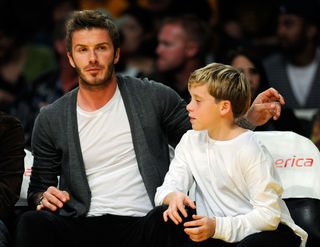 David Beckham e o filho Brooklyn - Getty Images