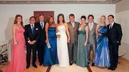 Os noivos e os padrinhos: Wanessa e Arthur Silva Netto,Claudio Lobato, Rejani Paim, os casais Gisele Fraga e Augusto Mendonça e Celina Ferreira e Amaury Jr. - FOTOS: JOÃO PASSOS / BRASIL FOTOPRESS