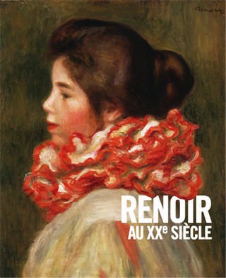 Cartaz da exposição de Renoir. Femme à la collerette rouge, por volta de 1896, Auguste Renoir - Reprodução