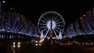 La Grande Roue e Champs Elysées, em Paris - Reprodução