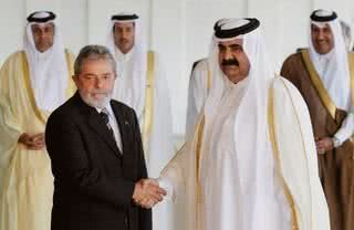 Lula recebe Al-Thani, do Qatar - REUTERS