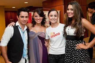 Fellipe Guadanucci, a atriz Beatriz Machado, a maquiadora do Lady&Lord Celina Conrado e a atriz Karolina Candido - Naideron Jr.