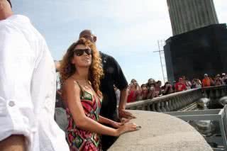 Beyoncé visita o Cristo Redentor no Rio de Janeiro - André Freitas/AgNews