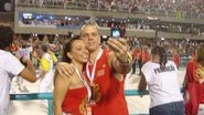 Carla Marins e Hugo Baltazar no Camarote CARAS Rio 2010 - caras.com.br