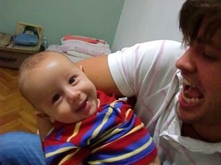 Dado Dolabella com o filho Eduardo - Reprodução / Blog