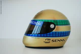 Capacete do piloto Ayrton Senna - Divulgação