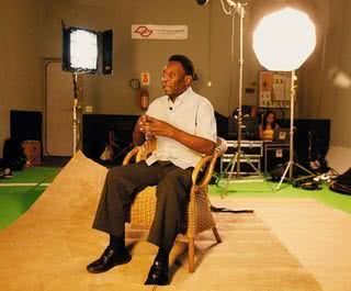 Pelé em programa de TV - REUTERS