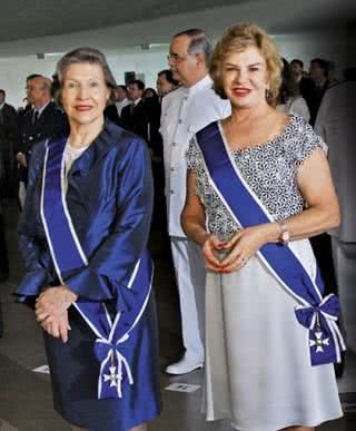 No Dia do Diplomata, Mariza Gomes e Marisa Letícia recebem medalha da Grã-Cruz. - RICARDO STUCKERT