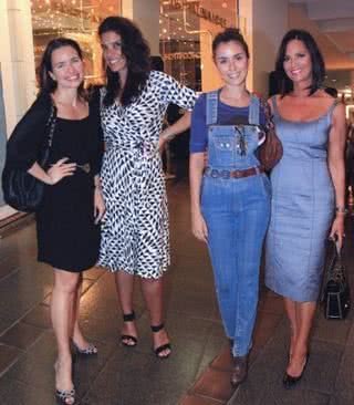 A elegância de Adriana Mattar, Patrícia Brandão, Lise Grendene e Luiza Brunet no Fashion Mall. - MURILO TINOCO