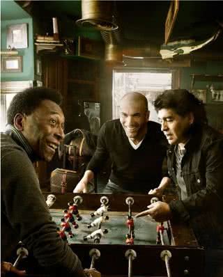 Pelé, Maradona e Zidane juntos - Annie Leibovitz