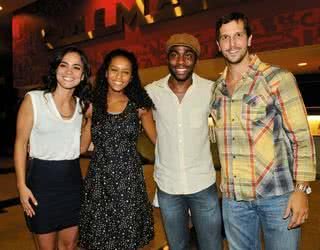 Alice Braga, o casal Taís Araújo e Lázaro Ramos e Vladimir Brichta - GEORGE MAGARAIA/IMAGENS MAGASAC