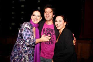 Bruno Mazzeo com as atrizes da peça Alucinadas, Renata Castro Barbosa e Luciana Freolente - Thyago Andrade e Tony Andrade / AgNews