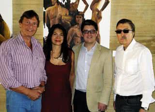 Fabio Porchat, da Acad. Latino-Americana de Arte, com Eliana Sampaio, Cassiano Araújo e Jabor Descio Sobrinho na IV Exposição Nacional de Artes Plásticas, em SP. - ALESSANDRA GERZOSCHKOWITZ, ANDRÉ PALLUCH, DIEGO NATA, FABIANO AMARAL, HENRIQUE BRANDÃO, JOÃO PASSOS, KELSIN, NEY SARMENTO, RAQUEL MARQUES, RODRIGO ZORZI E VASCO FRANGIONE