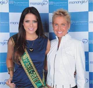 Rainha e miss se encontram em BH - BLAD MENEGHEL