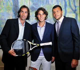 O trio Pirès, Nadal e Tsonga