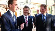 Os Príncipes William e Harry encontram David Beckham em Johannesberg - WPA Pool/Getty Images