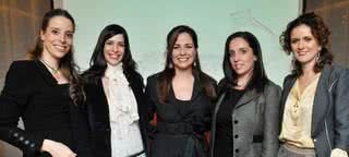 Liana Moraes de Almeida Prado, Katia Fridrich, Amália Rocha, Teresa Grinberg e Emannuelle Junqueira falam em evento sobre casamento no Shopping Cidade Jardim, SP. - ANA CAROLINA LOPES, MARINA DEIENO, PATRÍCIA TARTARI E ROBERTO VALVERDE