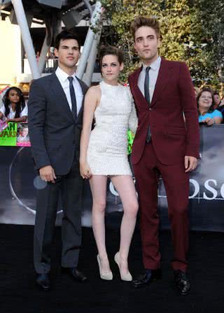 Taylor Lautner, Kristen Stewart e Robert Pattinson - Getty Images