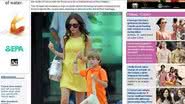 Victoria Beckham com o filho - Reprodução Daily Mail