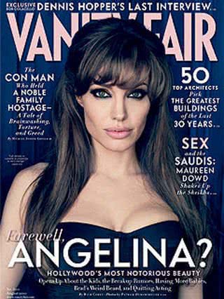 Angelina Jolie na capa da revista Vanity Fair - Reprodução