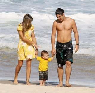 Cristiane Dias com Gabriel e Thiago - DILSON SILVA / AG. NEWS