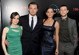 Ellen Page, Leonardo DiCaprio, Marion Cotillard e Joseph Gordon-Levitt - Kevin Winter/Getty Images